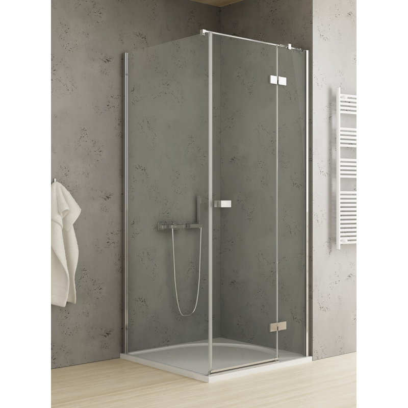 KABINA REFLEXA 1D PROSTOKĄTNA P 80x100x200 CZYSTE 6mm POWŁOKA CHROM POŁYSK NEW TRENDY EXK-5109