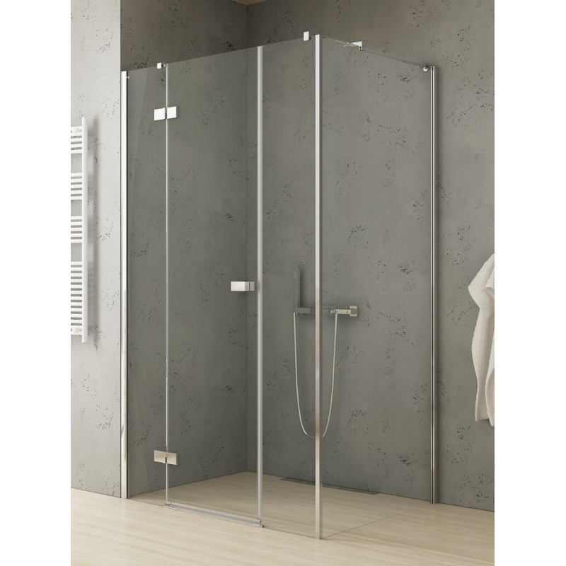 NZ4 KABINA REFLEXA 1D PROSTOKĄTNA L 110x80x200 CZYSTE 6mm POWŁOKA CHROM POŁYSK NEW TRENDY EXK-5084