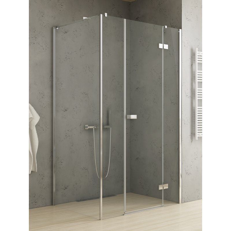 NZ4 KABINA REFLEXA 1D PROSTOKĄTNA P 110x80x200 CZYSTE 6mm POWŁOKA CHROM POŁYSK NEW TRENDY EXK-5085