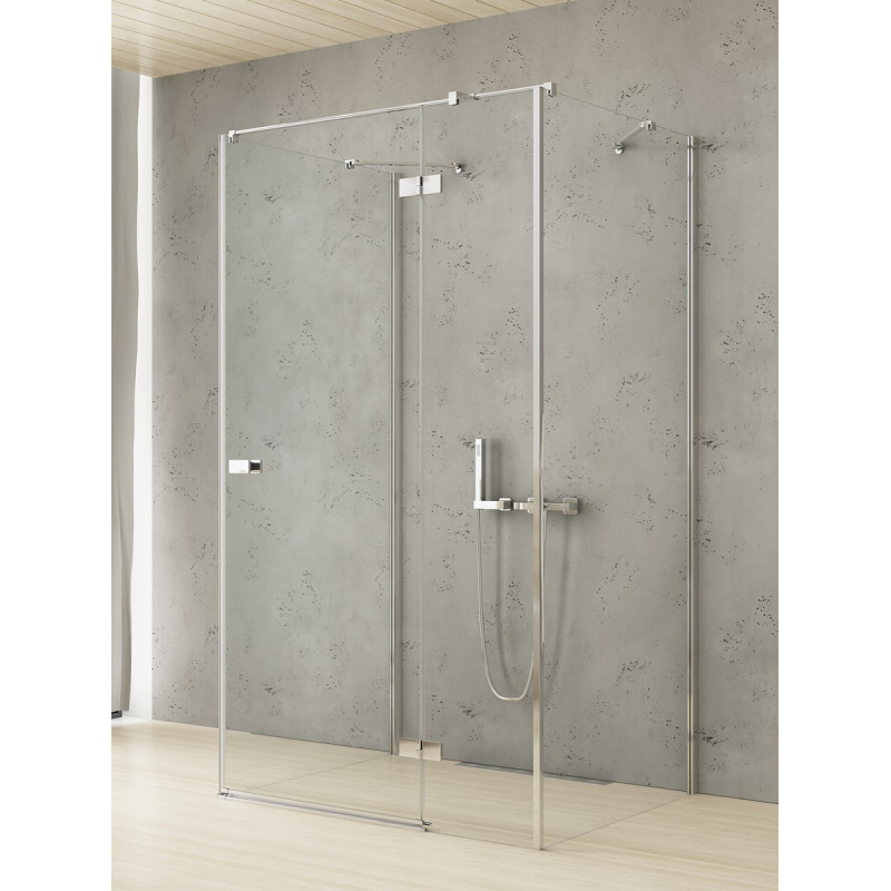 KABINA REFLEXA 1D PROSTOKĄTNA PRZYŚCIENNA P 120x110x200 CZYSTE 6mm POWŁOKA CHROM POŁYSK NEW TRENDY EXK-5244