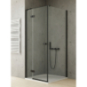 NZ2 KABINA REFLEXA BLACK 1D PROSTOKĄTNA L 120x100x200 CZYSTE 6mm POWŁOKA CZARNY MAT NEW TRENDY EXK-4966
