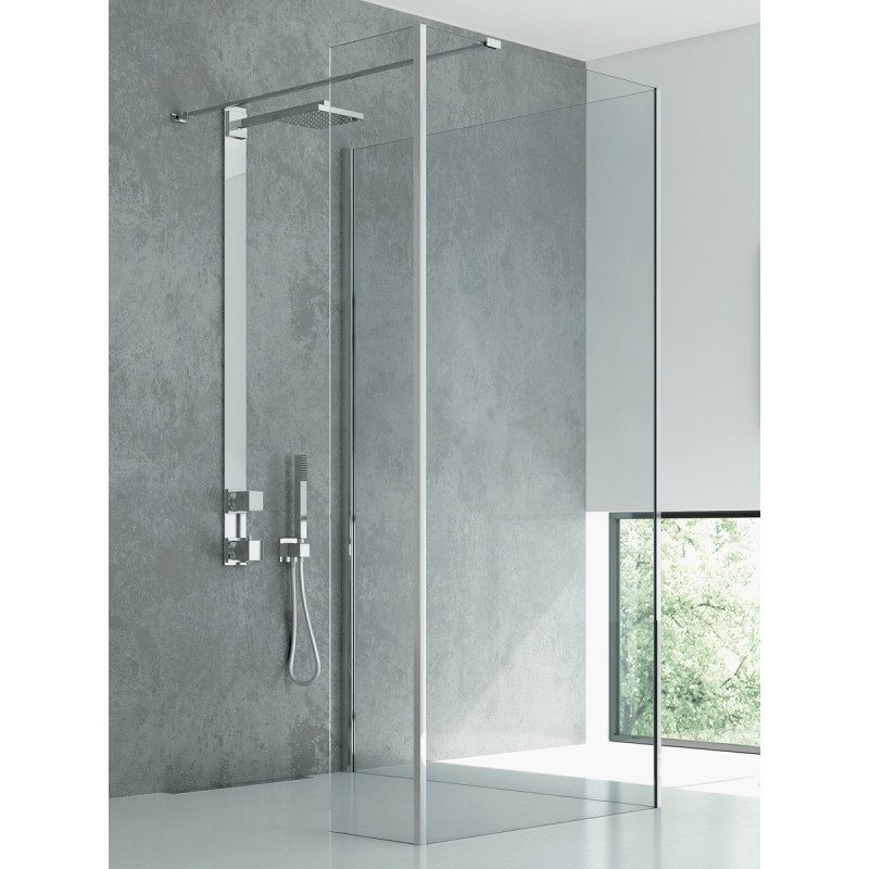 NZ2 KABINA NEW MODUS ŚCIANKA U 80x200 CZYSTE 8mm POWŁOKA CHROM POŁYSK NEW TRENDY EXK-5489