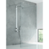 NZ2 KABINA NEW MODUS ŚCIANKA U 130x200 CZYSTE 8mm POWŁOKA CHROM POŁYSK NEW TRENDY EXK-5497