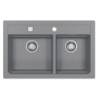 ATROX 50 kol. 81 Beton zlew Granital 2 kom. z syfonem POP-UP 3 1/2 ALVEUS 1132001