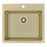 Monarch PURE 70 ZŁOTO QC zlewozmywak stalowy 565x525mm Odpływ Quick Close ALVEUS 1149633