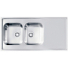 CLASSIC Pro 100 SAT 120x60 2K zlew nakładany z ociekaczem + syfon ALVEUS 1130474