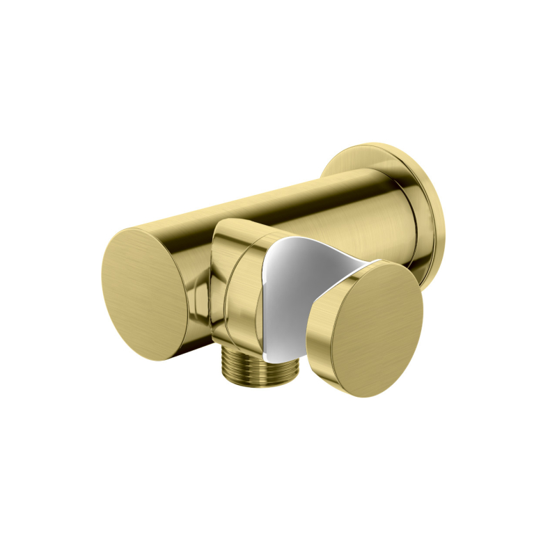 Uchwyt słuchawkowy z przyłączem wody 1/2 EXPERIENCE BRUSHED GOLD KOHLMAN QW004AEGDB