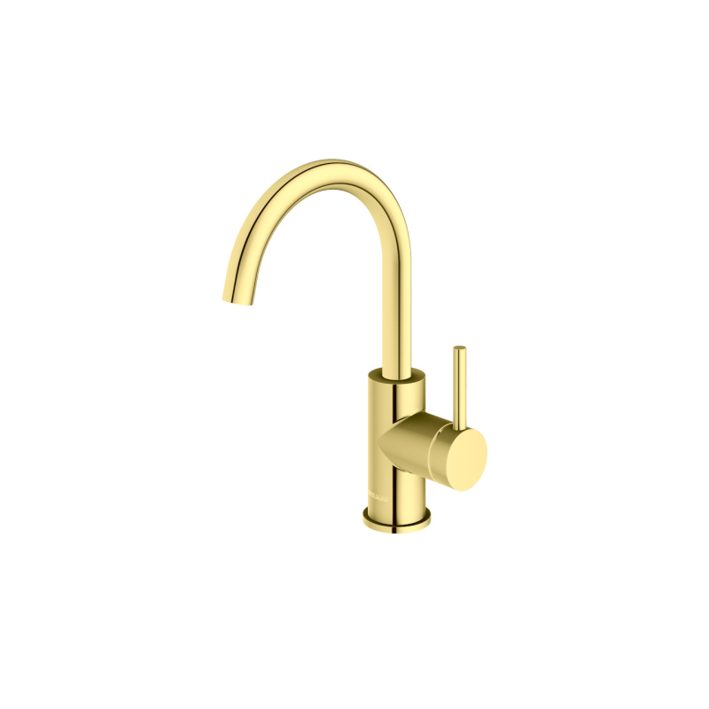 1-otworowa bateria umywalkowa z obrotową wylewką AXEL GOLD KOHLMAN QB150AGD