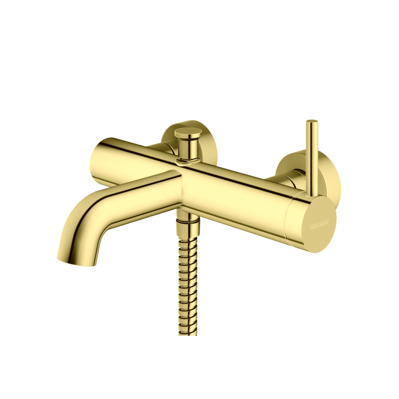 Bateria wannowo-prysznicowa natynkowa AXEL GOLD KOHLMAN QW110AGD