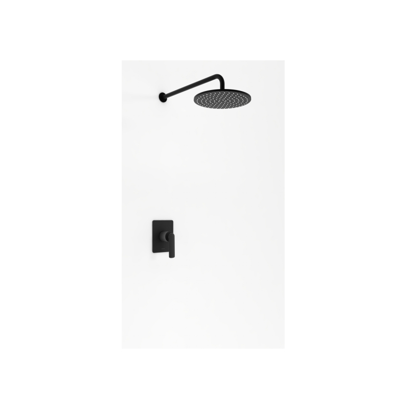 Zestaw prysznicowy z deszczownicą 25cm EXPERIENCE BLACK KOHLMAN QW220EBR25