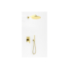 Zestaw prysznicowy z deszczownicą 25cm i słuchawką EXPERIENCE BRUSHED GOLD KOHLMAN QW210EGDBR25