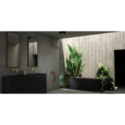 Podtynkowa bateria wannowo-prysznicowa z dwoma wyjściami EXPERIENCE GOLD KOHLMAN QW210EGD