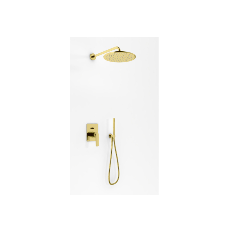 Zestaw prysznicowy z deszczownicą 25cm i słuchawką EXPERIENCE GOLD KOHLMAN QW210EGDR25