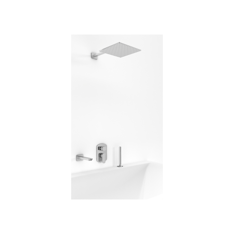 Zestaw wannowy z deszczownicą 30cm, słuchawką i wylewką wody FOXAL KOHLMAN QW211FQ30-009