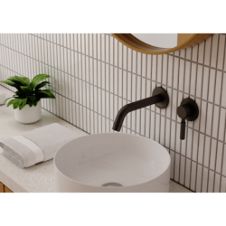 3-otworowa bateria wannowa z obrotową wylewką ROXIN BLACK KOHLMAN QB241RB