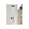 Podtynkowa bateria wannowo-prysznicowa z dwoma wyjściami ROXIN BLACK KOHLMAN QW210RB