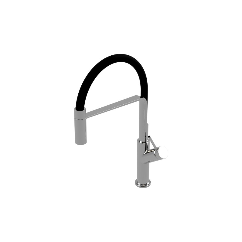 Bateria kuchenna, chrom połysk/czarny mat VITA OMNIRES VI6350BLCR