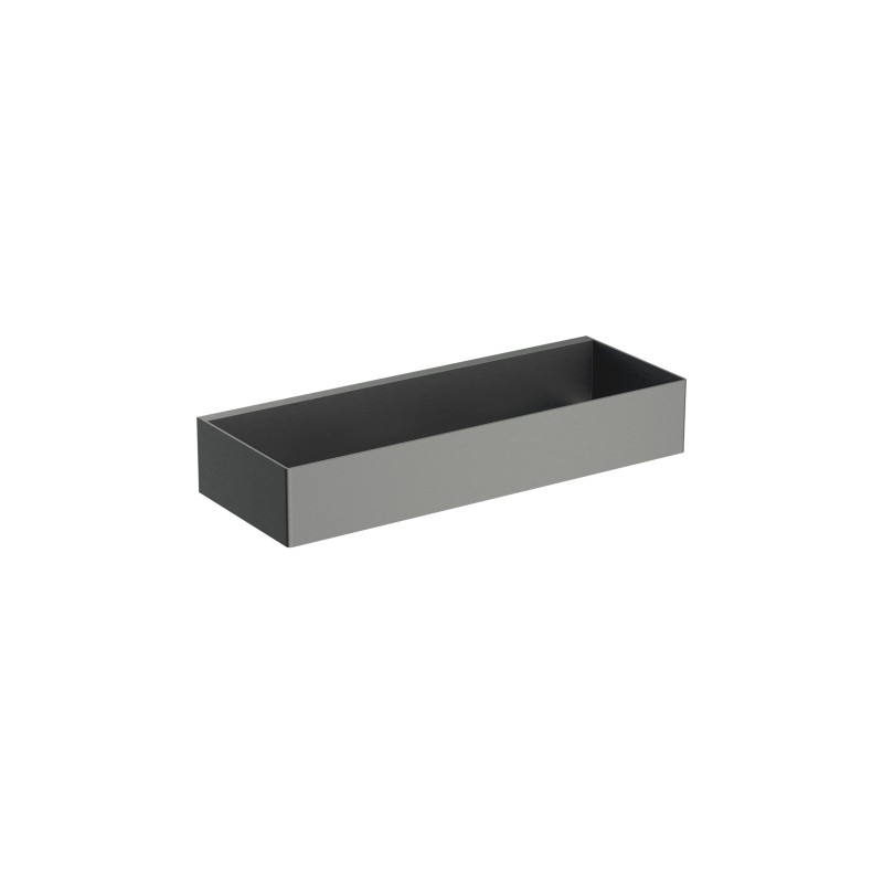 Koszyk prysznicowy, 30 x 5 x 11 cm, grafit szczotkowany UNI OMNIRES UN10335GR