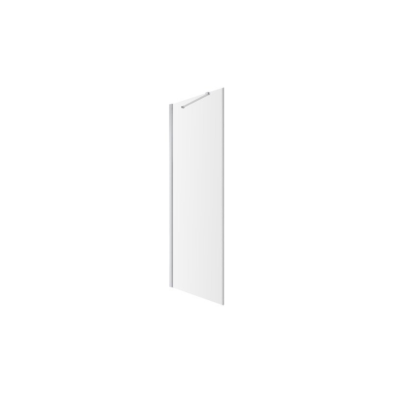 Element składowy: ścianka boczna, 80 cm, chrom połysk, szkło transparentne MANHATTAN OMNIRES ADR80XCRTR