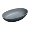 Umywalka nablatowa, 60 x 35 cm, ash grey mat SHELL M+ OMNIRES SHELLUNAG