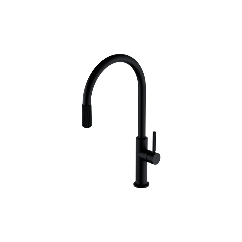 Bateria kuchenna z zestawem filtrującym, czarny mat SWITCH OMNIRES SW9057-FD1BL
