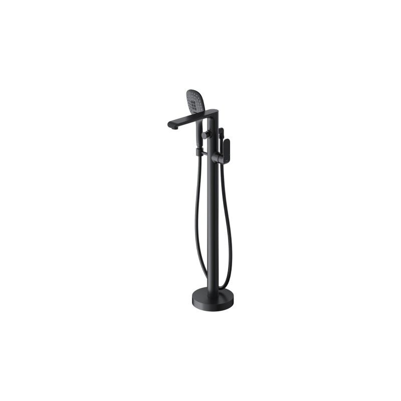 Bateria wannowa wolnostojąca, czarny mat SACRAMENTO OMNIRES SC2333XBL