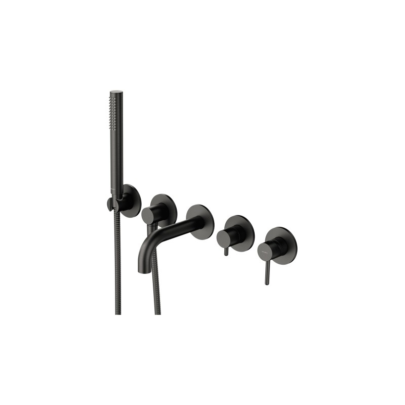 Bateria wannowa 5-otworowa podtynkowa, grafit szczotkowany Y OMNIRES Y1237-1SGR