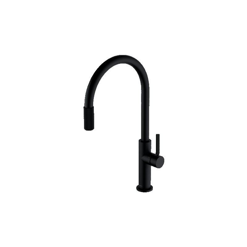Bateria kuchenna do podłączenia zestawu filtrującego, czarny mat SWITCH OMNIRES SW9057BL