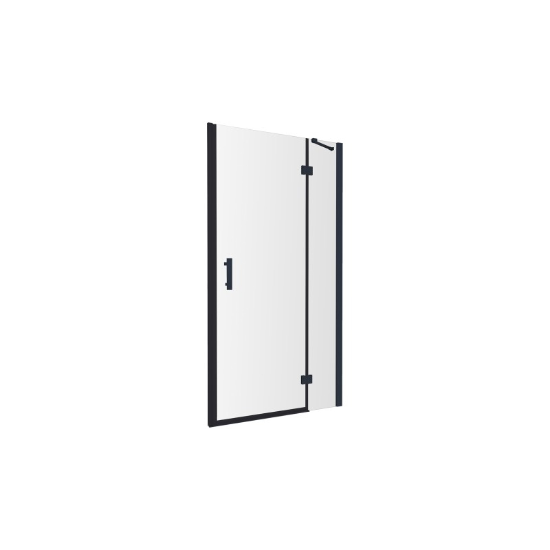 Element składowy: drzwi uchylne, 80 cm, czarny mat, szkło transparentne MANHATTAN OMNIRES ADC80X-ABLTR