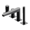 Bateria wannowa 4-otworowa, antracyt szczotkowany CONTOUR OMNIRES CT8032AT