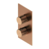 Termostatyczna bateria prysznicowo-wannowa podtynkowa, miedź szczotkowana CONTOUR OMNIRES CT8036CPB