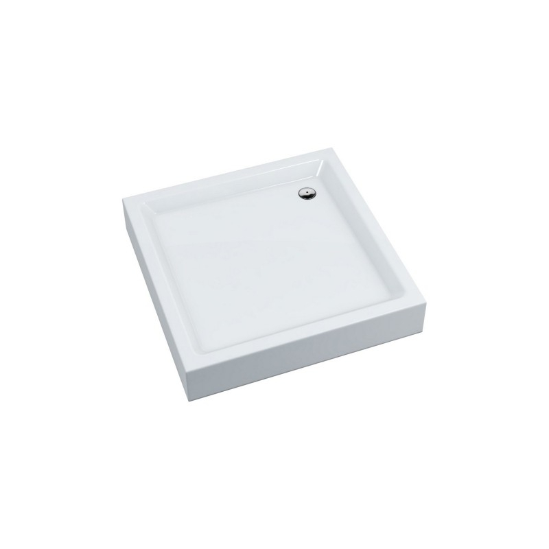 Akrylowy brodzik prysznicowy, 80 x 80 cm, biały połysk INVEST PROJECT OMNIRES INVESTPROJECT80-KBP