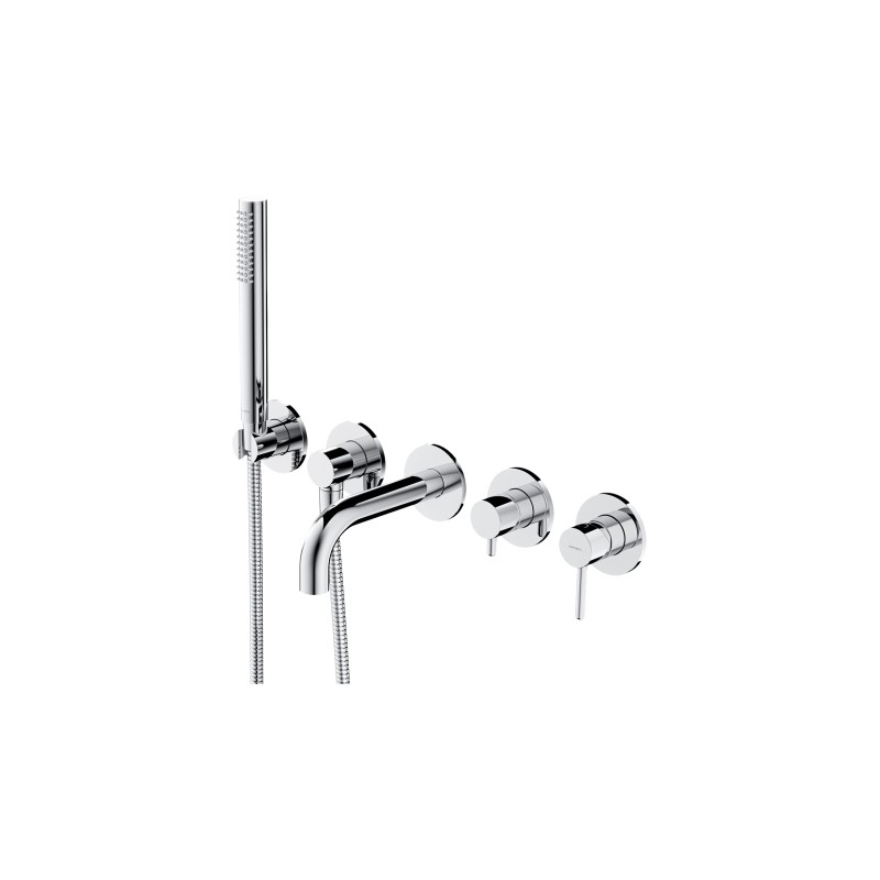 Bateria wannowa 5-otworowa podtynkowa, chrom połysk Y OMNIRES Y1237-1SCR
