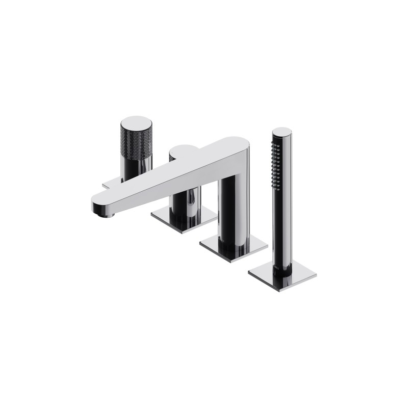 Bateria wannowa 4-otworowa, chrom połysk CONTOUR OMNIRES CT8032CR