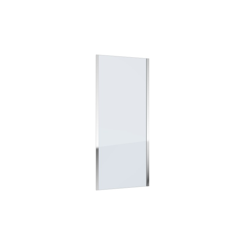 Element składowy: ścianka boczna, 90 cm, chrom połysk, szkło transparentne BRONX OMNIRES 10P90CRTR