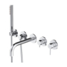 Bateria wannowa 5-otworowa podtynkowa z długą wylewką, chrom połysk Y OMNIRES Y1237-1CR