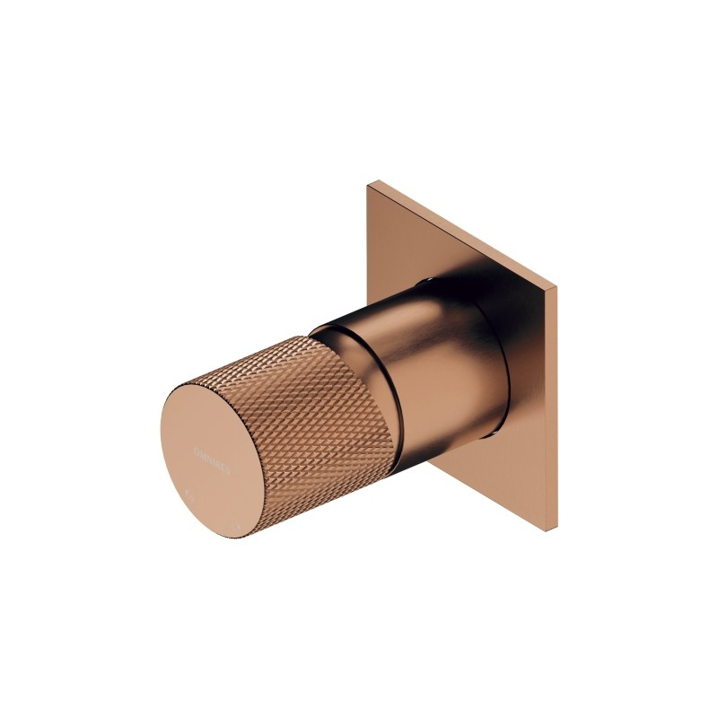 Bateria prysznicowa podtynkowa, miedź szczotkowana CONTOUR OMNIRES CT8045CPB
