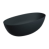 Wanna wolnostojąca, 160 x 75 cm, black lava mat SHELL M+ OMNIRES SHELLWWBLV