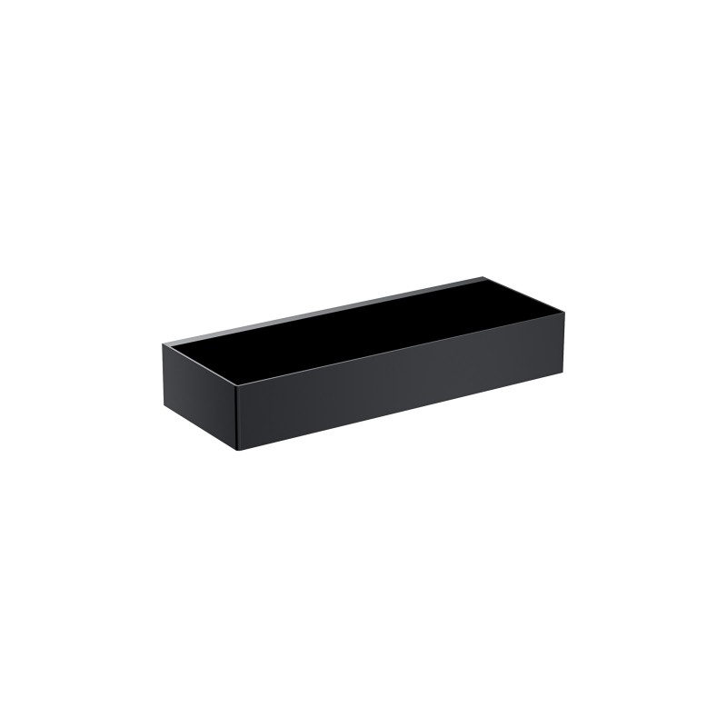 Koszyk prysznicowy, 30 x 5 x 11 cm, czarny mat UNI OMNIRES UN10335BL