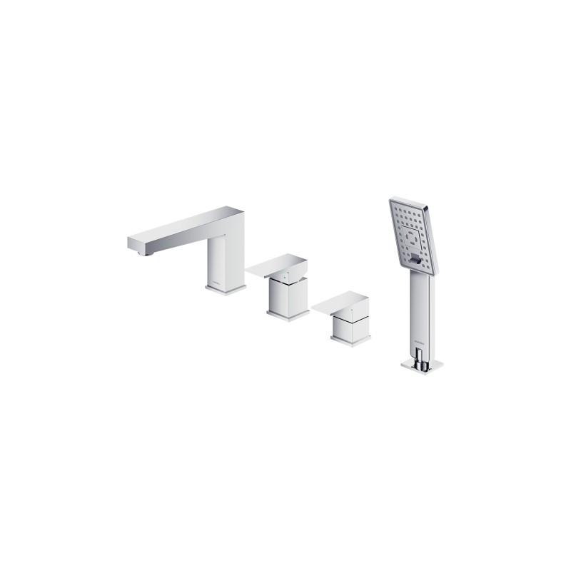 Bateria wannowa 4-otworowa, chrom połysk FRESH OMNIRES FR7132CR