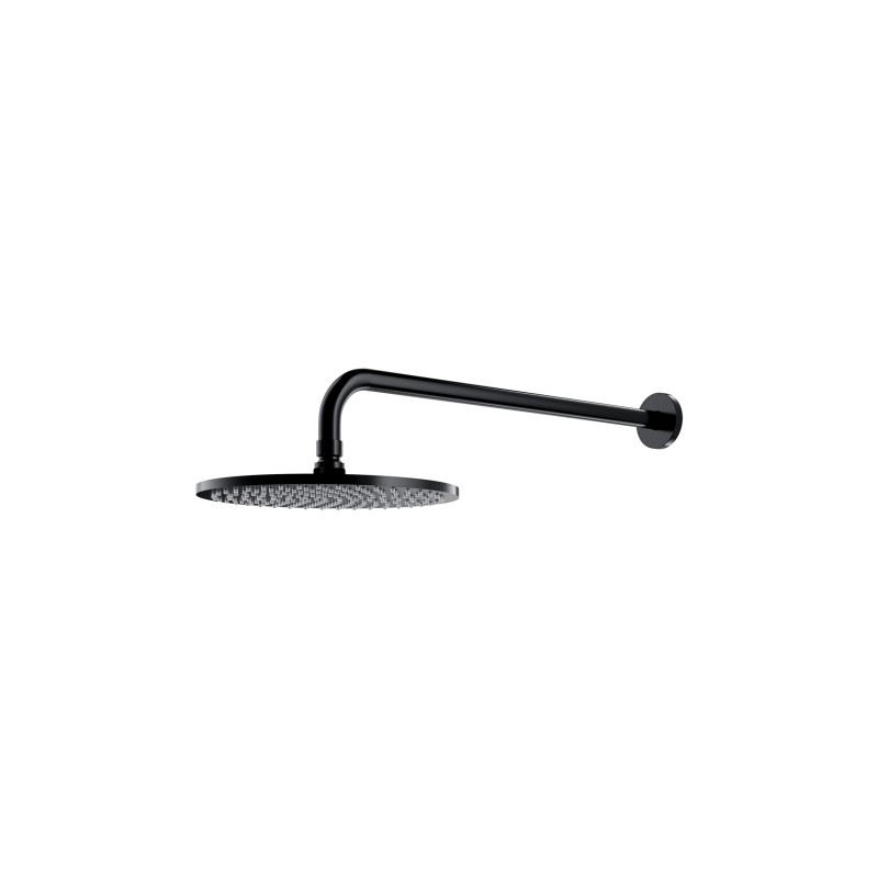 Deszczownica z ramieniem, czarny półmat SLIMLINE OMNIRES WGSET1BL