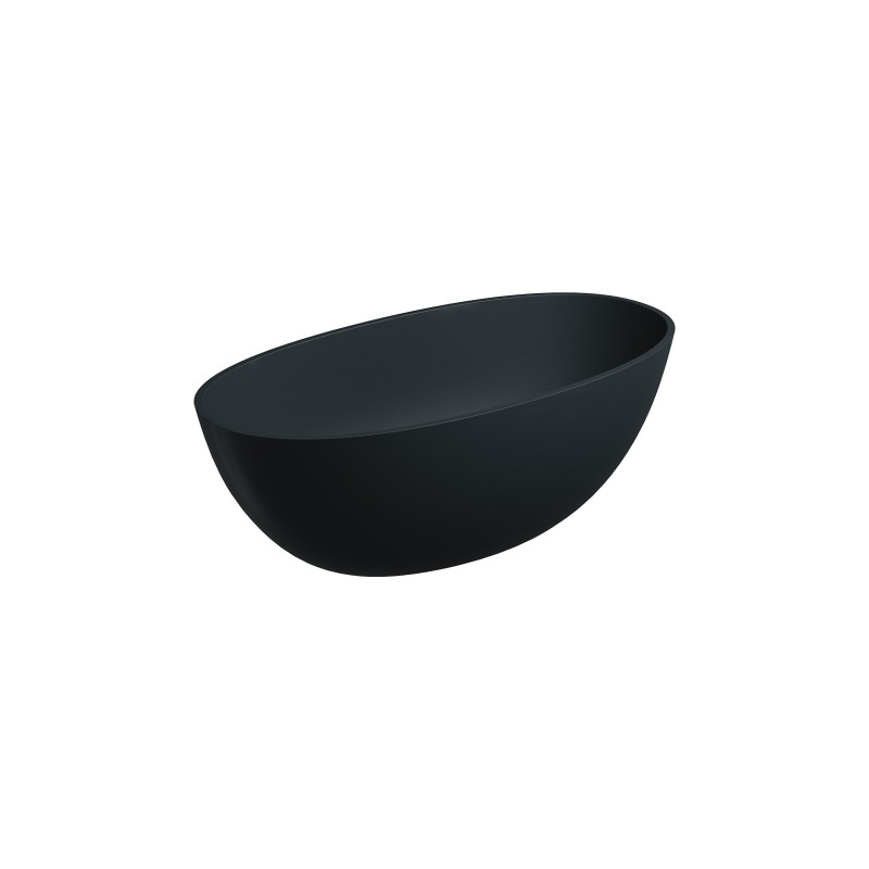 Wanna wolnostojąca, 148 x 75 cm, black lava mat SHELL M+ OMNIRES SHELL148WWBLV