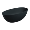 Wanna wolnostojąca, 148 x 75 cm, black lava mat SHELL M+ OMNIRES SHELL148WWBLV