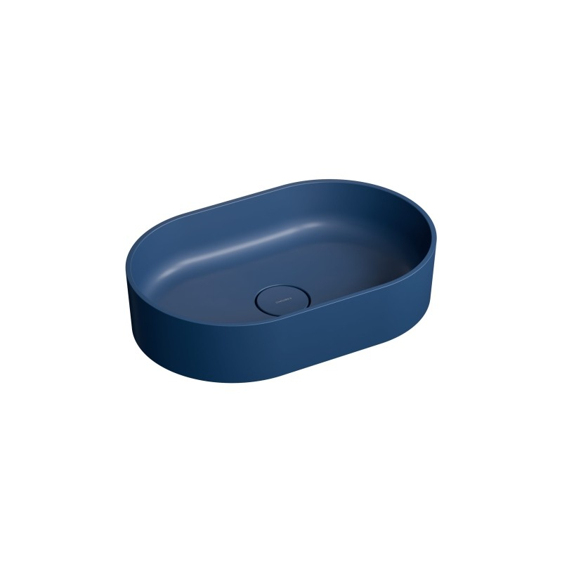 Umywalka nablatowa, 55 x 36 cm, midnight blue mat OVO M+ OMNIRES OVOUNMB