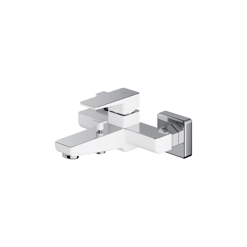 Bateria wannowa, chrom/biały połysk PARMA OMNIRES PM7430CRB