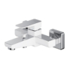 Bateria wannowa, chrom/biały połysk PARMA OMNIRES PM7430CRB