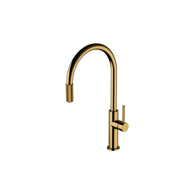 Bateria kuchenna z zestawem filtrującym, złoty połysk SWITCH OMNIRES SW9057-FD1GL
