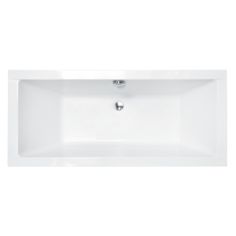 Wanna prostokątna Quadro 170x75 biała poł. BESCO WAQ-170-PK bez obudowy