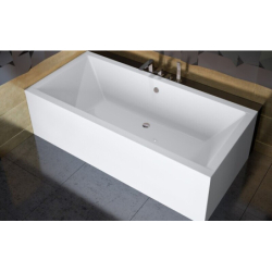 Wanna prostokątna Quadro 180x80 biała poł. BESCO WAQ-180-PK bez obudowy