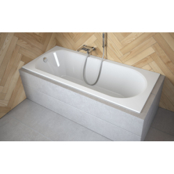 Wanna prostokątna Intrica Slim 170x75 biała poł. BESCO WAIN-170-SL